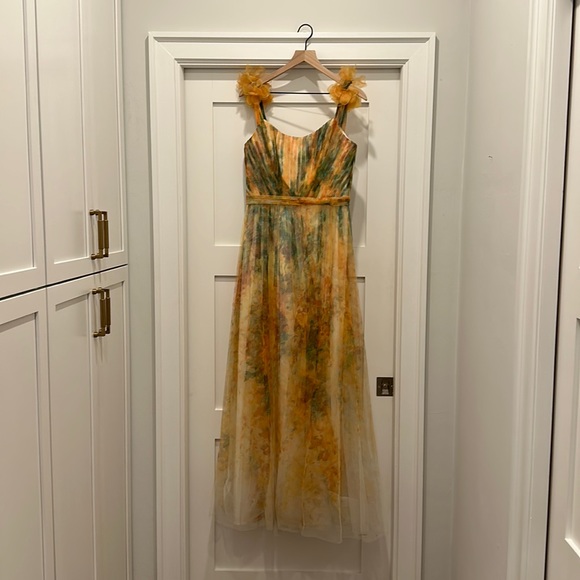 yellow with blue dress